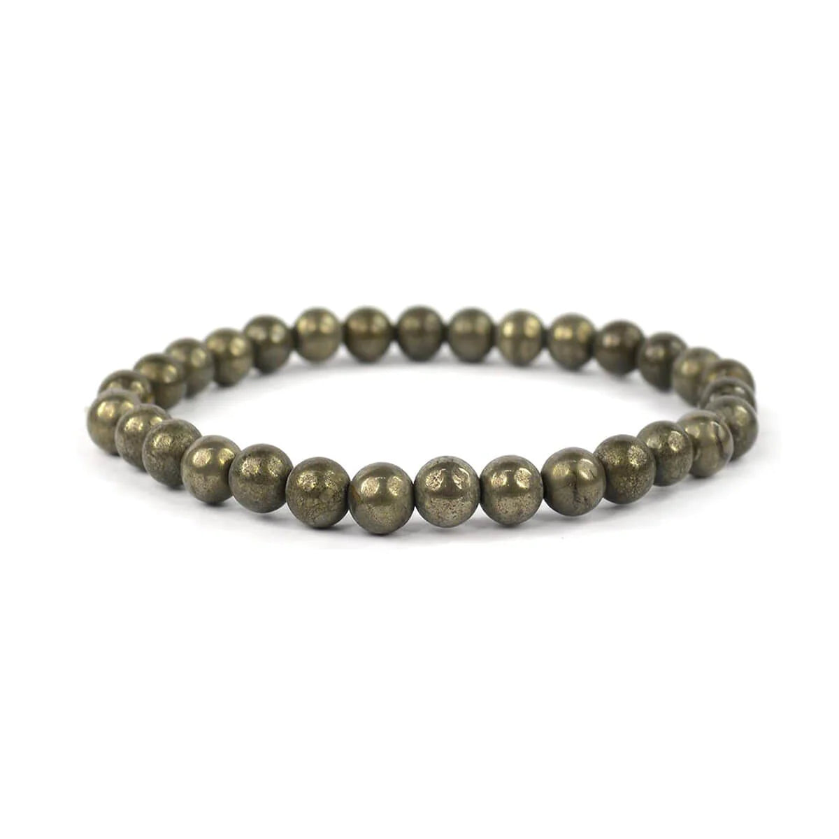 Certified Pyrite Bracelets(Pack of 2) Reiki Healing Crystal Stone 6 Mm –  Surat Crystals
