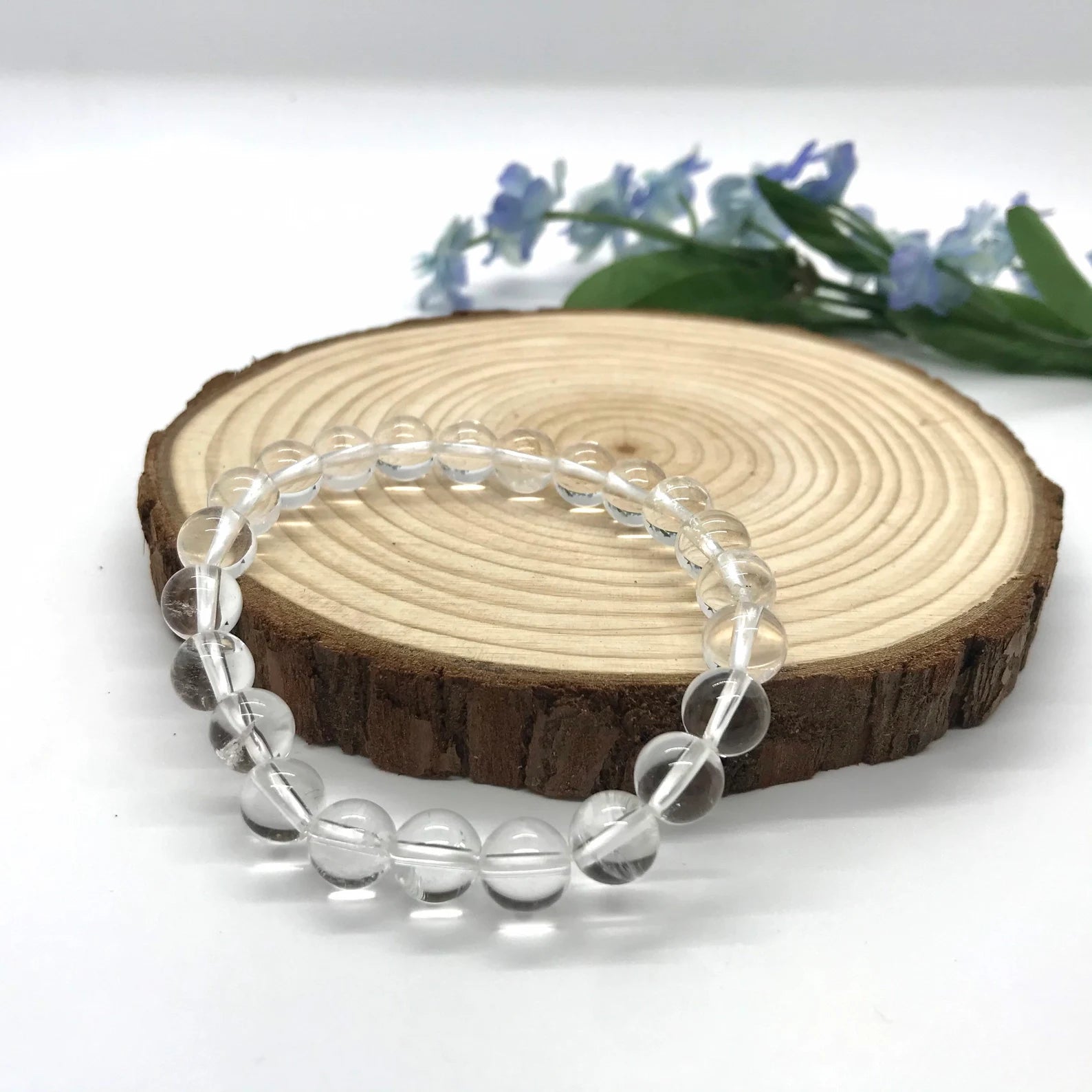 Amethyst & Clear Quartz Healing Bracelet